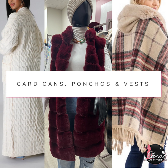 Cardigans, ponchos & vests