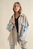 All Cotton Jacket with Fringed Hem S-L 2 Colors Available !