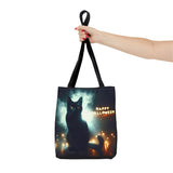 Halloween Black Cat Tote Bag