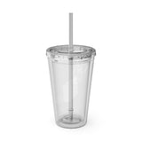 Ice Cream Queen Sunsplash Tumbler with Straw, 16oz