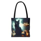 Halloween Black Cat Tote Bag