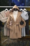 Fleece Belted Hoodie Coat S-XL (3 Colors Available)