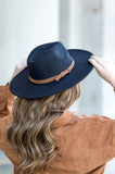 Wide Brim Panama Fedora Hat-4 colors