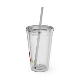 Ice Cream Queen Sunsplash Tumbler with Straw, 16oz