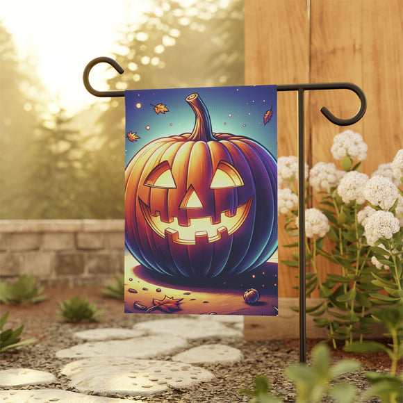 Halloween Garden Banner - Spooky Jack O Lantern Design