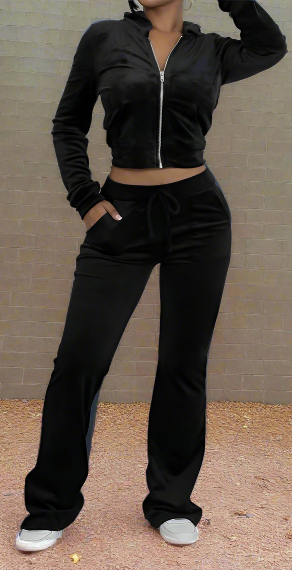 2000’s Pant Set Black (S-L)