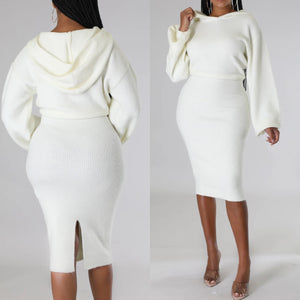 Luxury Sweater Dress -Ivory